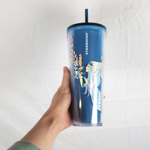 Starbucks‎ Mermaid Blue Siren Color Change Tumbler 2021 - Picture 1 of 7